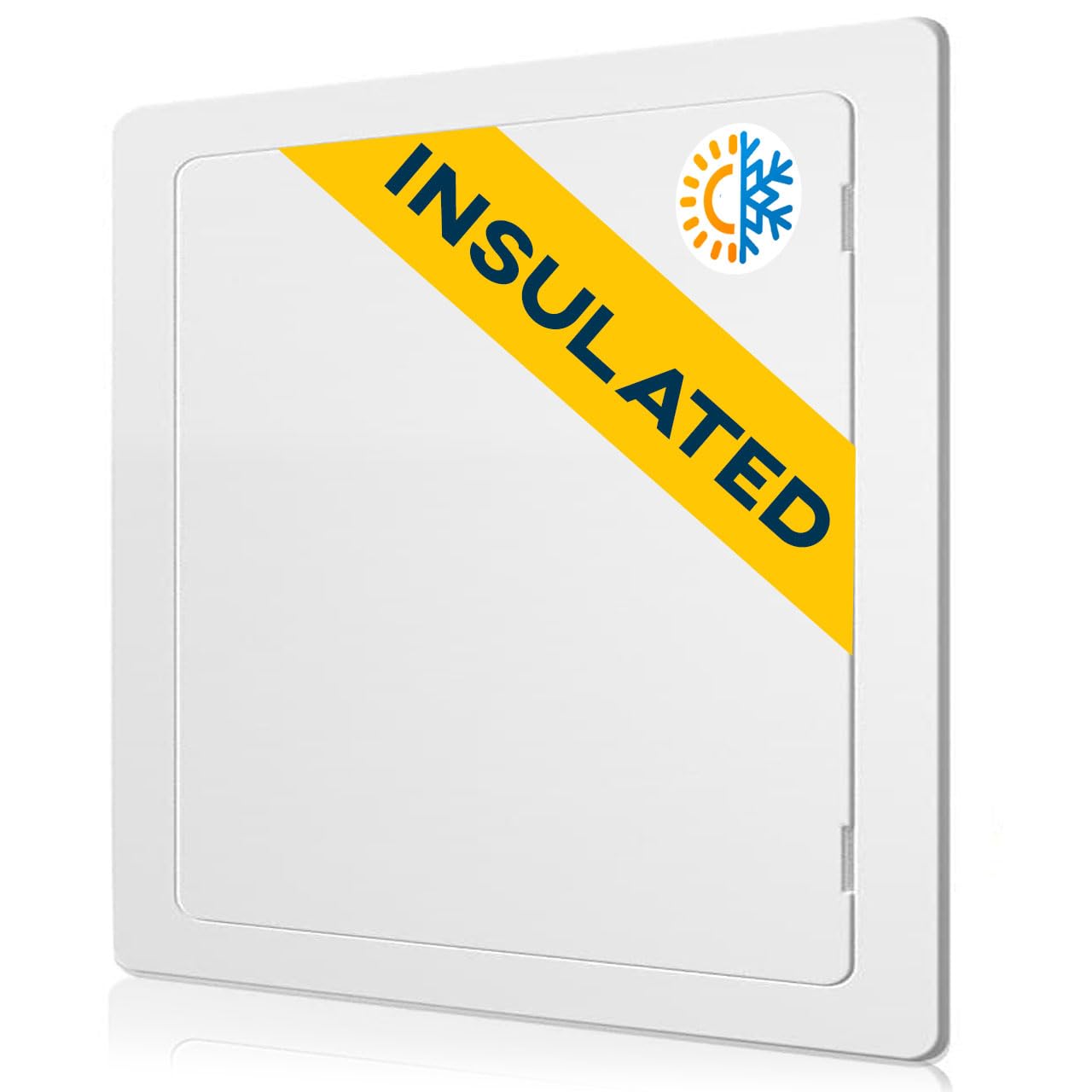 Access Panel for Drywall - 8 x 8 inch - Insulated - Wall Hole Cover - Access Door - Plumbing Access Panel for Drywall - Heavy Durable Plastic White