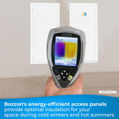 Access Panel for Drywall - 6 x 9 inch - Insulated - Wall Hole Cover - Access Door - Plumbing Access Panel for Drywall - Heavy Durable Plastic White