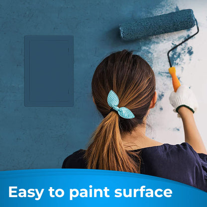 Access Panel for Drywall - 4 x 6 inch - Wall Hole Cover - Access Door - Plumbing Access Panel for Drywall - Heavy Durable Plastic White