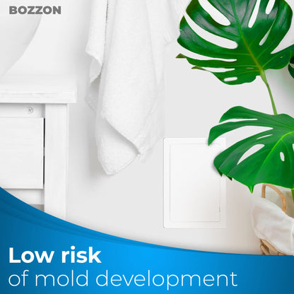 Access Panel for Drywall - 6 x 9 inch - Wall Hole Cover - Access Door - Plumbing Access Panel for Drywall - Heavy Durable Plastic White