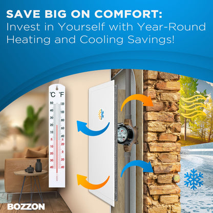 Access Panel for Drywall - 6 x 9 inch - Insulated - Wall Hole Cover - Access Door - Plumbing Access Panel for Drywall - Heavy Durable Plastic White