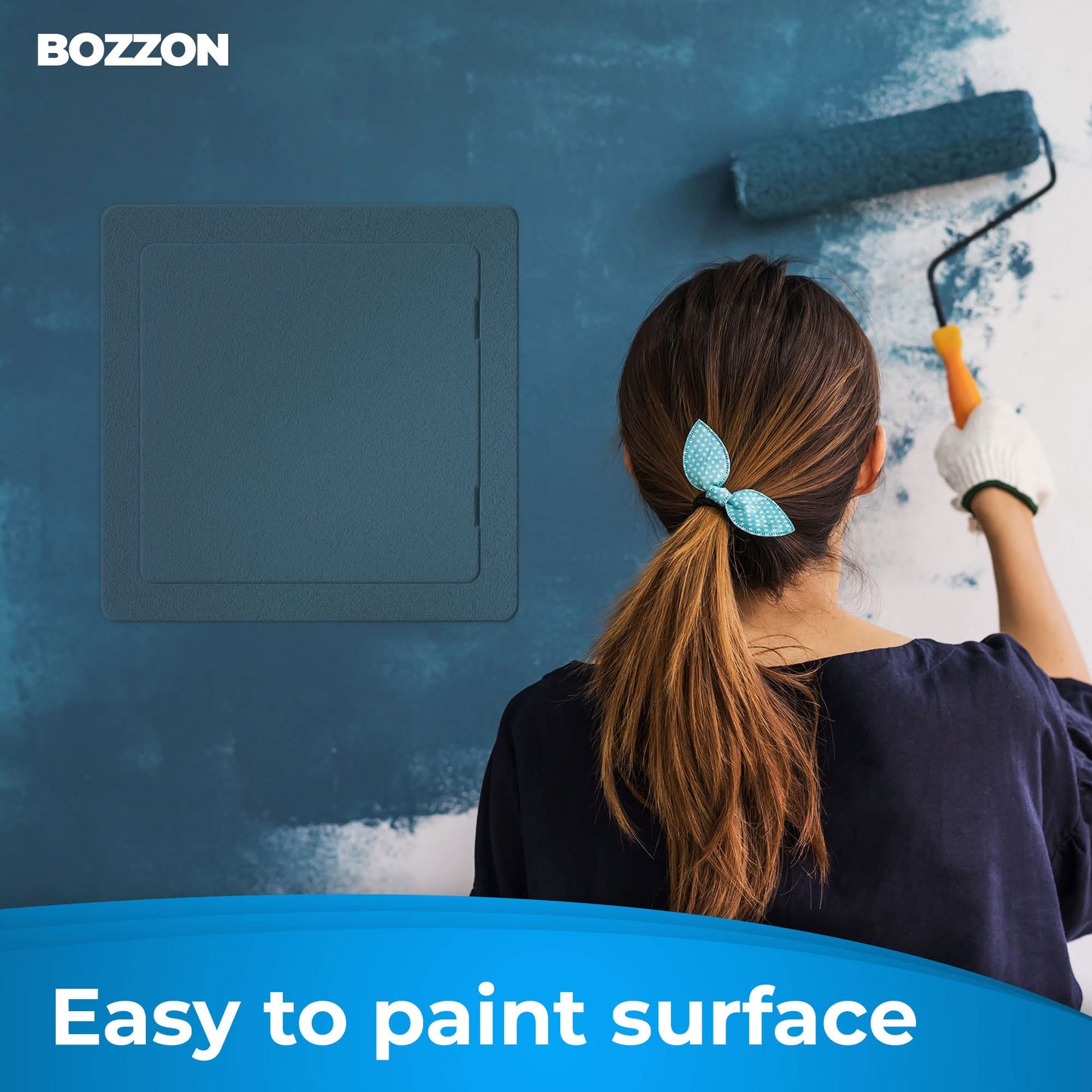 Access Panel for Drywall - 24x24 Inch Wall Hole Cover - Heavy Durable Plastic White Door for Plumbing